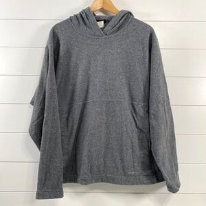 Patagonia Synchilla Mens Fleece Hoodie Parka Pullover sz M Gray Outdoor Comfy